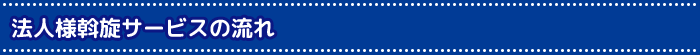 法人様斡旋サービスの流れ